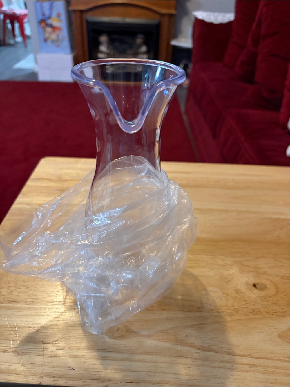 Clear Plastic Bud Vase - Transparent